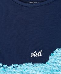 Blusa-Infantil-Sereia-com-Paete-Dupla-Face-Manga-Curta-Decote-Redondo-Azul-Marinho-9311830-Azul_Marinho_5