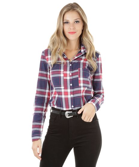 Camisa-Xadrez-com-Renda-Azul-Marinho-8307492-Azul_Marinho_1