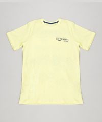 Camiseta-Infantil--Live-the-Moment--Manga-Curta-Gola-Careca-Amarela-9389588-Amarelo_1