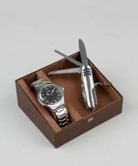 Kit-de-Relogio-Analogico-Mondaine-Masculino---Canivete---83397G0MVNE2K-Prateado-9398420-Prateado_1
