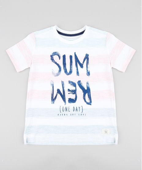 Camiseta-Infantil-Listrada--Summer--Manga-Curta-Gola-Careca-Branca-9362168-Branco_1