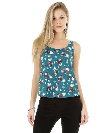 Regata-Estampada-de-Pandas-Verde-8321790-Verde_1
