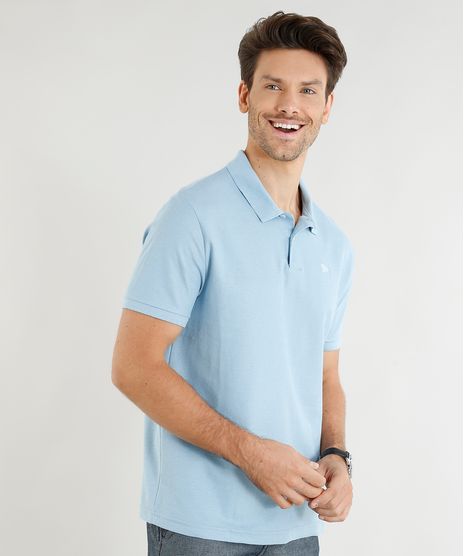 Polo-Masculina-Basica-em-Piquet-Manga-Curta-Azul-Claro-9332656-Azul_Claro_1
