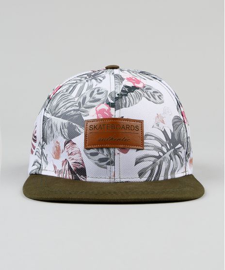 Bone-Masculino-Aba-Reta-Estampado-de-Folhagens-Off-White-9394948-Off_White_1
