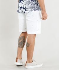 Bermuda-de-Sarja-Masculina-Estampada-Mini-Print-de-Folhagens-Off-White-9386396-Off_White_4
