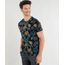 Camiseta-Masculina-Slim-Fit-Estampada-de-Folhagens-Manga-Curta-Gola-Careca-Preta-9199293-Preto_1