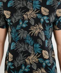 Camiseta-Masculina-Slim-Fit-Estampada-de-Folhagens-Manga-Curta-Gola-Careca-Preta-9199293-Preto_4