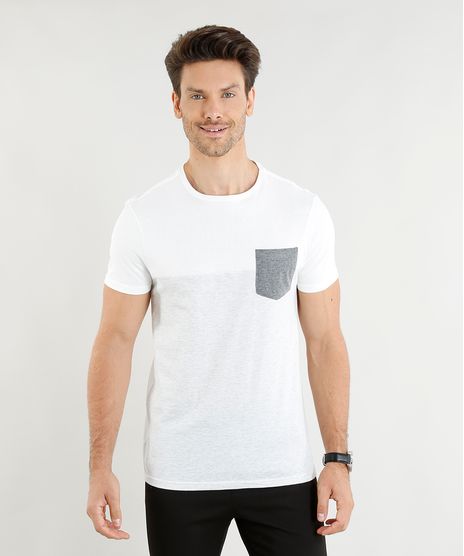 Camiseta-Masculina-Slim-Fit-com-Recorte-e-Bolso-Manga-Curta-Gola-Careca-Off-White-9352124-Off_White_1
