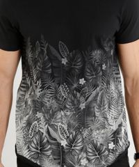 Camiseta-Masculina-Slim-Fit-com-Estampa-de-Folhagens-Manga-Curta-Gola-Careca-Preta-9388077-Preto_4