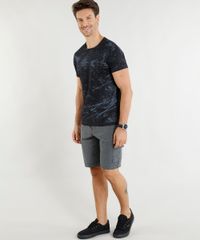 Camiseta-Masculina-Slim-Fit-Estampada-de-Respingos-Manga-Curta-Gola-Careca-Preta-9310978-Preto_3