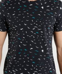 Camiseta-Masculina-Slim-Fit-Estampada-de-Passaros-Manga-Curta-Gola-Careca-Preta-9396978-Preto_4