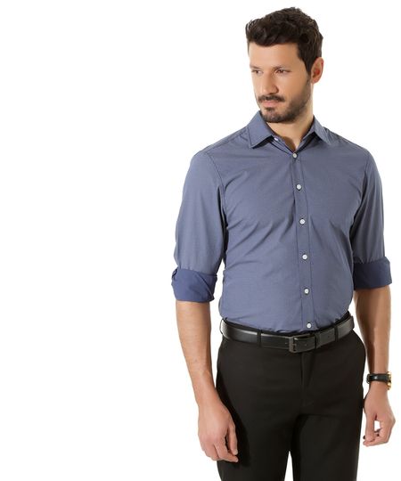 Camisa-Social-Slim-Estampada-Azul-8303035-Azul_1 Camisa-Social-Slim-Estampada-Azul-8303035-Azul_1