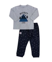 Conjunto-de-Camiseta-Cinza-Mescla---Calca-em-Algodao---Sustentavel-Mickey-Azul-Marinho-8260184-Azul_Marinho_1