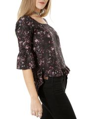 Blusa-Floral-com-Babado-Preta-8381067-Preto_4