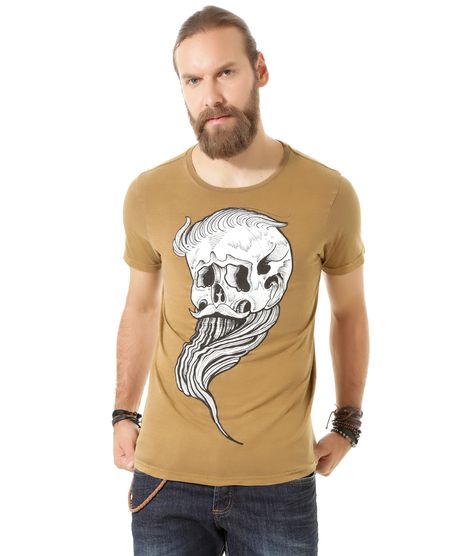 Camiseta--Caveira--Led-s-Tattoo-Caramelo-8395214-Caramelo_1