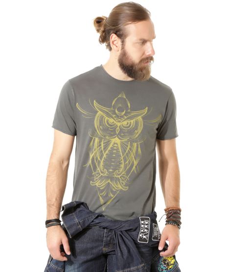 Camiseta--Coruja--Led-s-Tattoo-Chumbo-8395076-Chumbo_1
