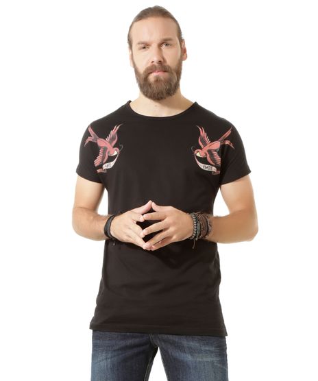 Camiseta---Andorinhas-Old-School--Longa-Led-s-Tattoo-Preta-8395175-Preto_1