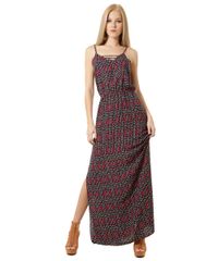 Vestido-Longo-com-Estampa-Geometrica-Preto-8362025-Preto_1