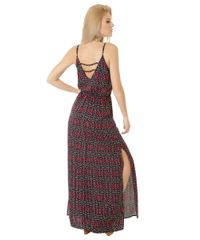 Vestido-Longo-com-Estampa-Geometrica-Preto-8362025-Preto_2
