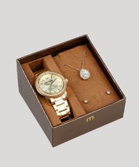 Kit-de-Relogio-Analogico-Mondaine-Feminino---Brinco---Colar---53601LPMVDE4K-Dourado-9398525-Dourado_1
