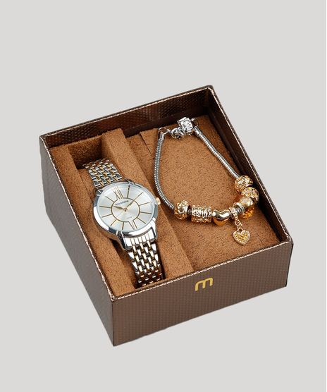 Kit-de-Relogio-Analogico-Mondaine-Feminino---Pulseira---53615LPMVBE2KA-Prateado-9398519-Prateado_1