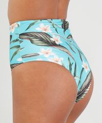 Biquini-Calcinha-Hot-Pant-Estampado-Floral-com-Protecao-UV50--Verde-Agua-9288846-Verde_Agua_2
