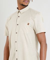 Camisa-Masculina-Manga-Curta-com-Bolso-Kaki-9420403-Kaki_4