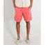 Bermuda-de-Sarja-Masculina-com-Cordao-e-Bolsos-Coral-9393249-Coral_1