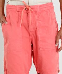 Bermuda-de-Sarja-Masculina-com-Cordao-e-Bolsos-Coral-9393249-Coral_4