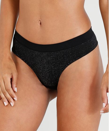 Calcinha-Fio-Dental-Sem-Costura-com-Lurex-Preta-9243280-Preto_1