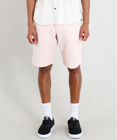 Bermuda-Masculina-Texturizada-com-Bolsos-Rosa-Claro-9283177-Rosa_Claro_1