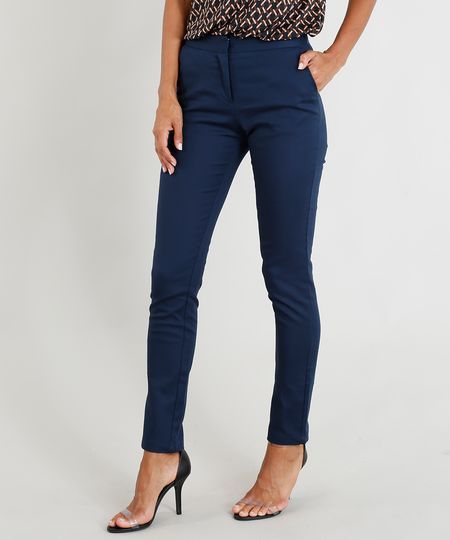 Calca-Social-Feminina-Skinny-com-Bolsos-Azul-Marinho-9352879-Azul_Marinho_1