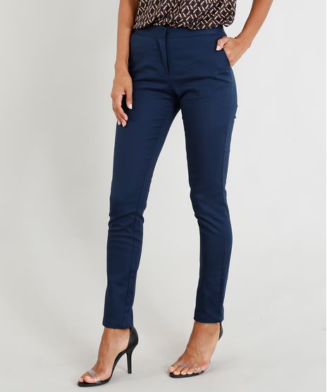 Calca-Social-Feminina-Skinny-com-Bolsos-Azul-Marinho-9352879-Azul_Marinho_1