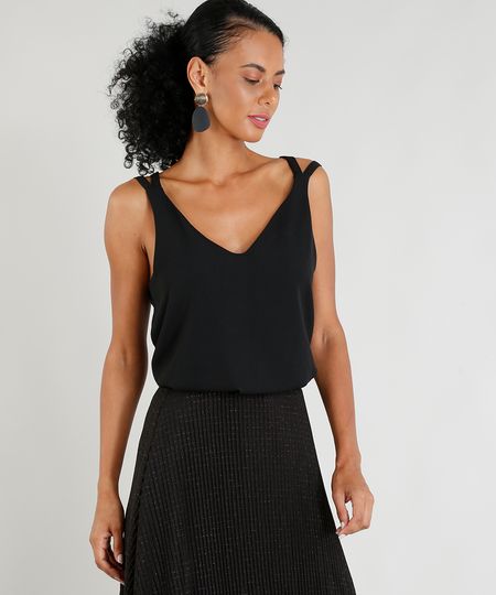 Regata-Feminina-com-Alcas-Cruzadas-Decote-V-Preta-9334740-Preto_1 Regata-Feminina-com-Alcas-Cruzadas-Decote-V-Preta-9334740-Preto_1