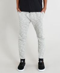 Calca-Masculina-Jogger-em-Moletom-com-Bolsos-Cinza-Mescla-9297449-Cinza_Mescla_1