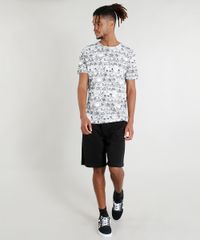 Camiseta-Masculina-Mickey-Mouse-Estampada-de-Quadrinhos-Manga-Curta-Branca-9379562-Branco_3