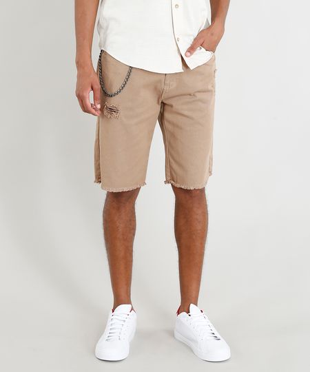 Bermuda-de-Sarja-Masculina-com-Corrente-e-Rasgos-Kaki-9393242-Kaki_1 Bermuda-de-Sarja-Masculina-com-Corrente-e-Rasgos-Kaki-9393242-Kaki_1