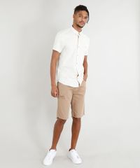 Bermuda-de-Sarja-Masculina-com-Corrente-e-Rasgos-Kaki-9393242-Kaki_3