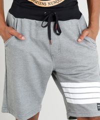 Bermuda-Masculina-em-Moletom-com-Cos-Contrastante-Cinza-Mescla-9398918-Cinza_Mescla_4