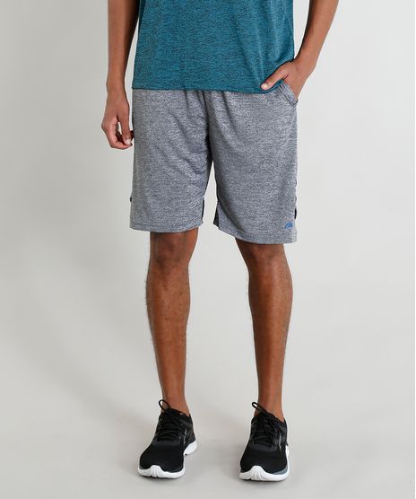 Bermuda-Masculina-Esportiva-de-Treino-Ace-com-Recorte-na-Barra-Cinza-Mescla-Escuro-9393569-Cinza_Mescla_Escuro_1