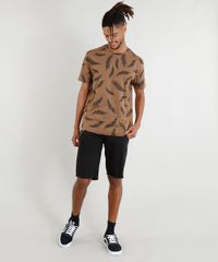 Camiseta-Masculina-Estampada-de-Penas-Manga-Curta-Gola-Careca-Caramelo-9409238-Caramelo_3
