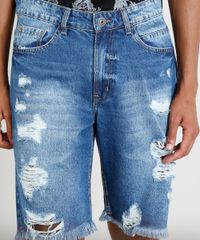 Bermuda-Jeans-Masculina-Destroyed--Azul-Escuro-9402532-Azul_Escuro_4