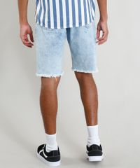 Bermuda-Jeans-Masculina-Destroyed-Marmorizada-Azul-Claro-9386395-Azul_Claro_2