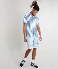 Bermuda-Jeans-Masculina-Destroyed-Marmorizada-Azul-Claro-9386395-Azul_Claro_3