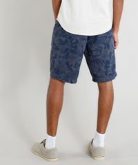 Bermuda-de-Sarja-Masculina-Estampada-Floral-Azul-Marinho-9403082-Azul_Marinho_2
