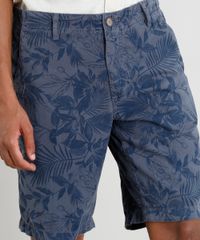 Bermuda-de-Sarja-Masculina-Estampada-Floral-Azul-Marinho-9403082-Azul_Marinho_4