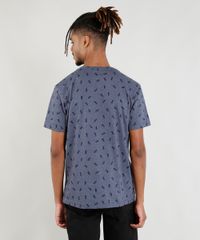 Camiseta-Masculina-Estampada-de-Abacaxi-Manga-Curta-Gola-Careca-Azul-Marinho-9409239-Azul_Marinho_2