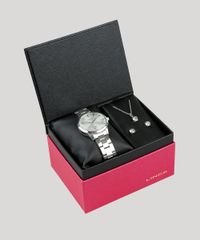 Kit-de-Relogio-Analogico-Lince-Feminino---Brinco---Colar---LRM4563L-KD63S1SX-Prateado-9401134-Prateado_1