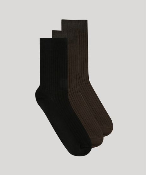 Kit-de-3-Meias-Masculinas-Cano-Longo-Caneladas-Multicor-8922311-Multicor_1