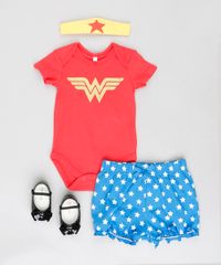 Short-Infantil-Mulher-Maravilha-Estampado-de-Estrelas-com-Babado-Azul-9188400-Azul_3
